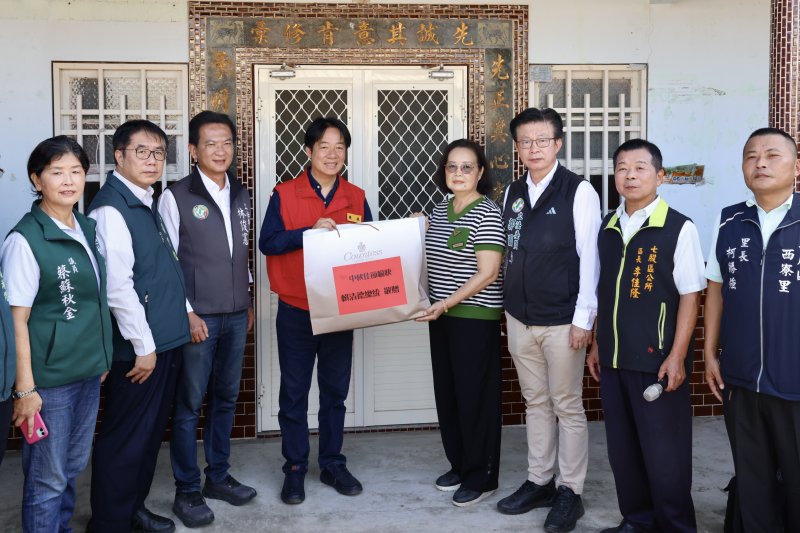 賴清德總統南下七股視察風災後復建進度 肯定中央地方合力成果