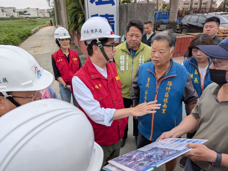 鳳凰颱風逼近　陳其邁市長巡察永安、茄萣、路竹三區防汛整備