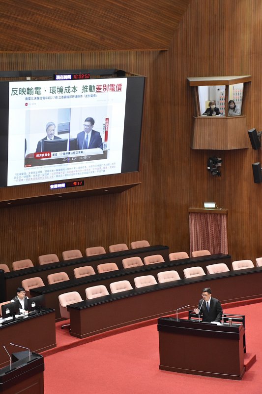 立委賴瑞隆要求行政院研議差別電價   卓院長允諾一個月提出報告