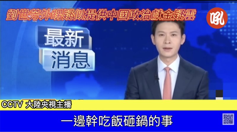 劉世芳外甥疑似提供中國政治獻金