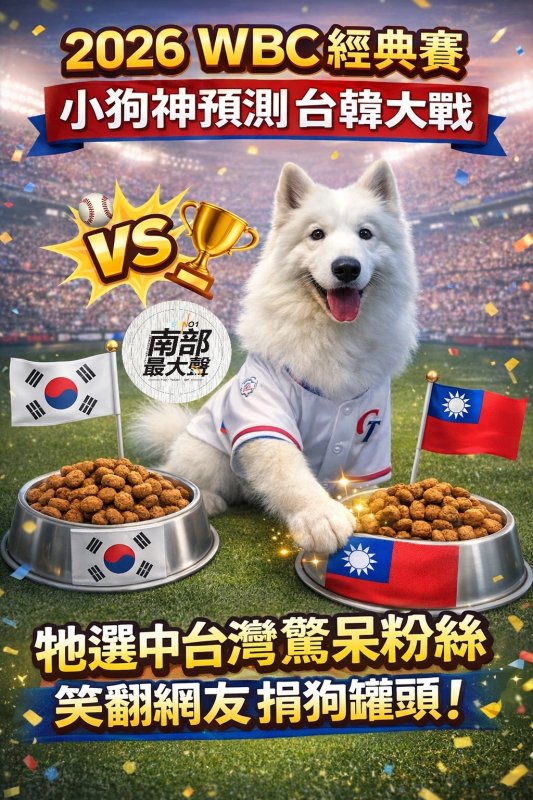 中華隊延長賽力退南韓　「神預測薩摩耶」四戰全中爆紅、脆友笑喊要捐狗罐頭