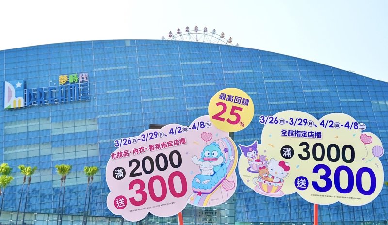 夢時代美人節4/2~4/15登場 三麗鷗人氣角色現身 限定來店禮粉絲必收