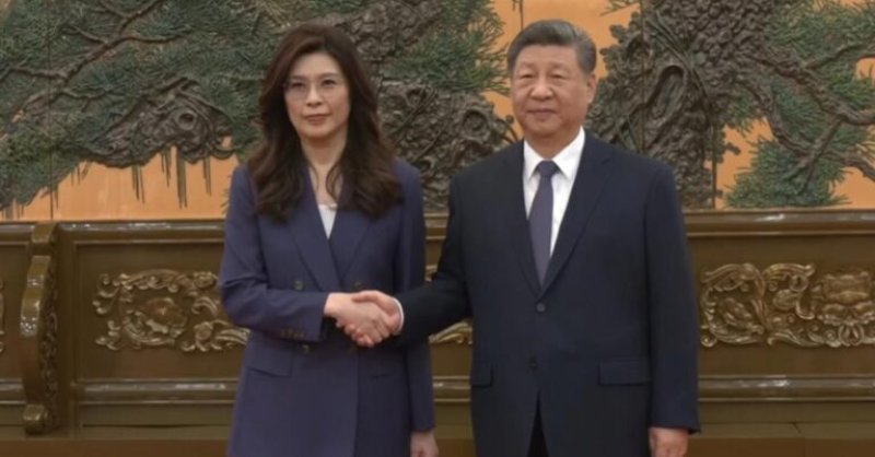 國共相隔十年再正式會談　鄭麗文：推動兩岸和平制度化，讓台海成為和平象徵