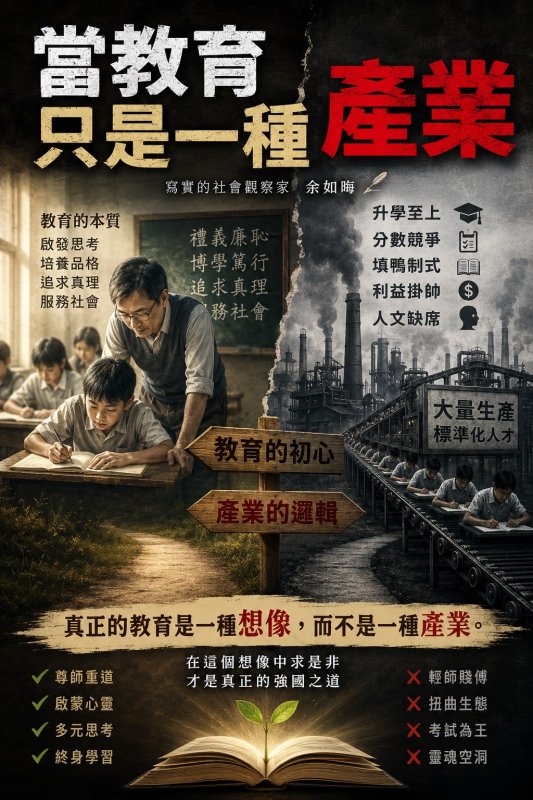 當教育只是一種產業