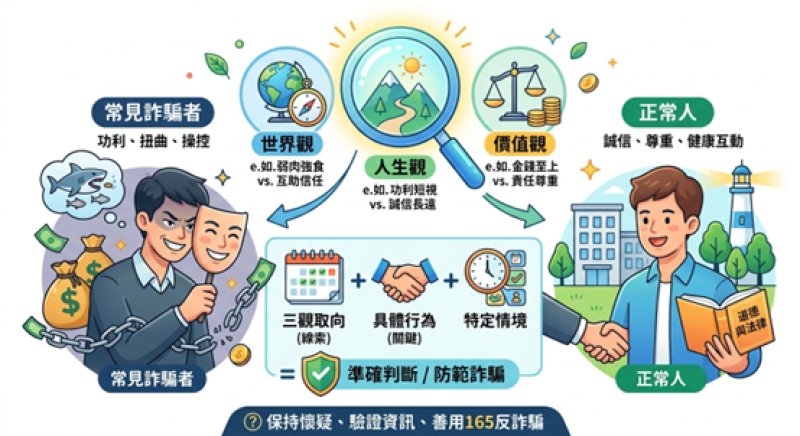 【薄教授命理週記】三觀與詐騙行為的關聯