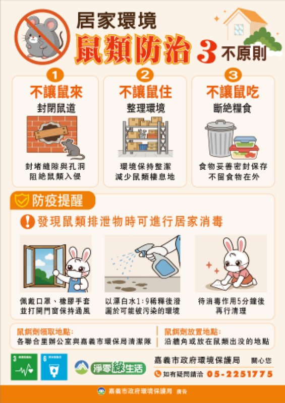 老鼠不進門、健康有保障　全民攜手做好防鼠工作