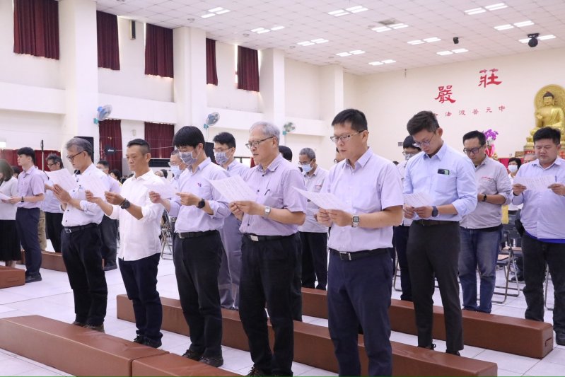 中油大林煉油廠舉行中元普渡祈福法會 祈願地方祥和、廠區運作順利