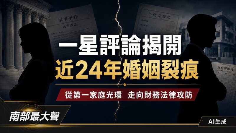 一星評論揭開近24年婚姻裂痕　陳幸妤、趙建銘從第一家庭光環走向財務法律攻防