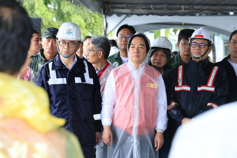 賴清德南下視察北高雄治水工程    陳其邁盼中央地方攜手強化高雄治水防洪靭性