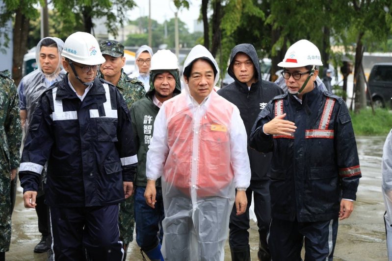 賴清德視察北高雄治水工程　陳其邁：中央地方合作打造韌性高雄