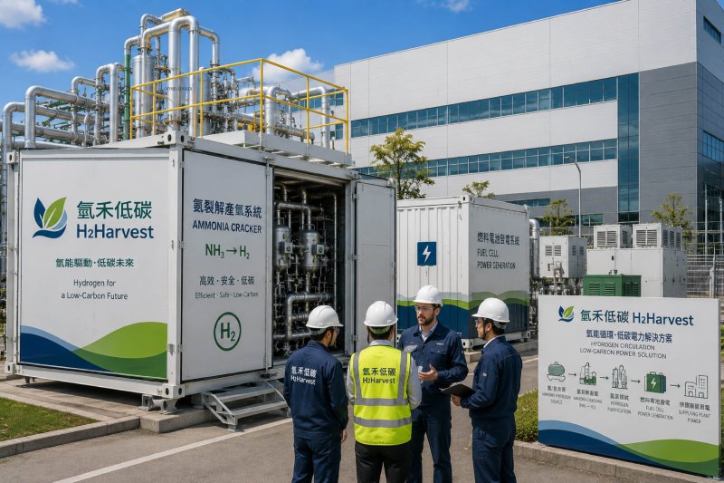 睿禾金碳串聯氫禾低碳與產業夥伴 推動氫能發電技術助高用電產業轉型