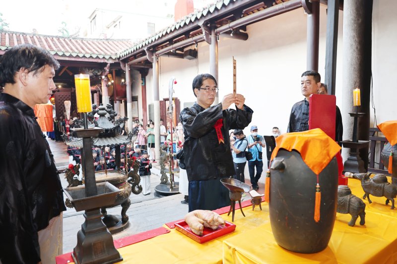 臺南祀典武廟舉行秋祭大典　黃偉哲循古禮傳承祭典文化