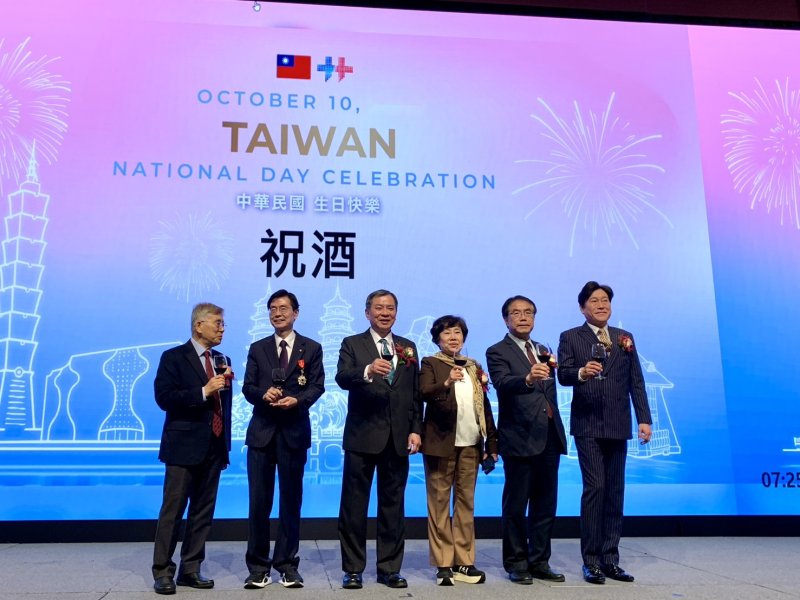 駐韓代表處慶雙十　黃偉哲推台南美食飄香海外