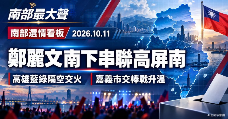 鄭麗文南下串聯高屏南選情　高雄派系攻防升溫、嘉義市上演交棒對決