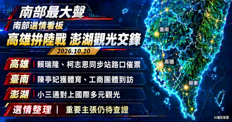 高雄藍綠回到路口拚陸戰　澎湖「小三通、國際客」觀光路線正面交鋒