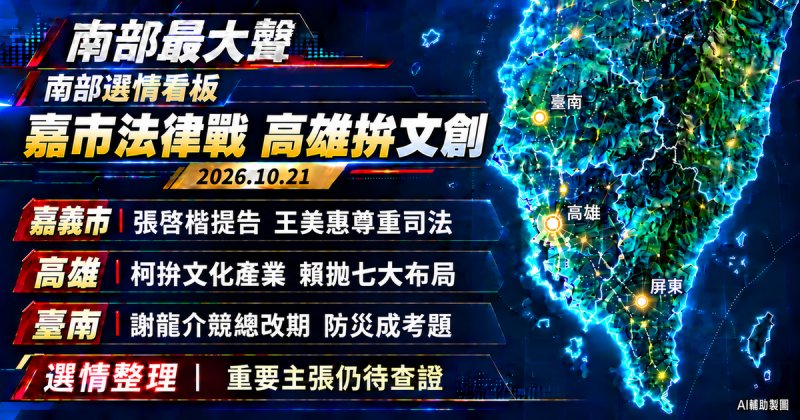 嘉市選戰升高為法律戰　高雄文化政策正面交鋒