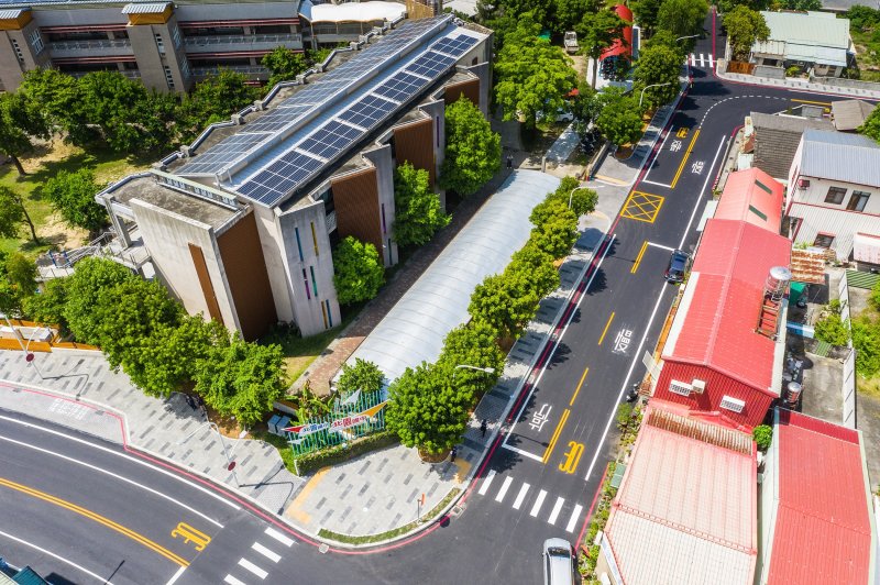 北園國中小通學步道空景