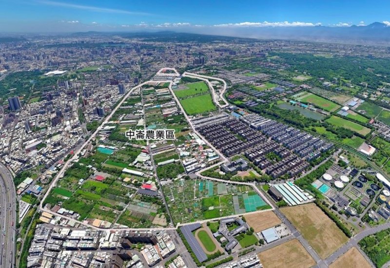 中崙農業區空拍 圖/都市發展局 中崙農業區空拍 圖/都市發展局