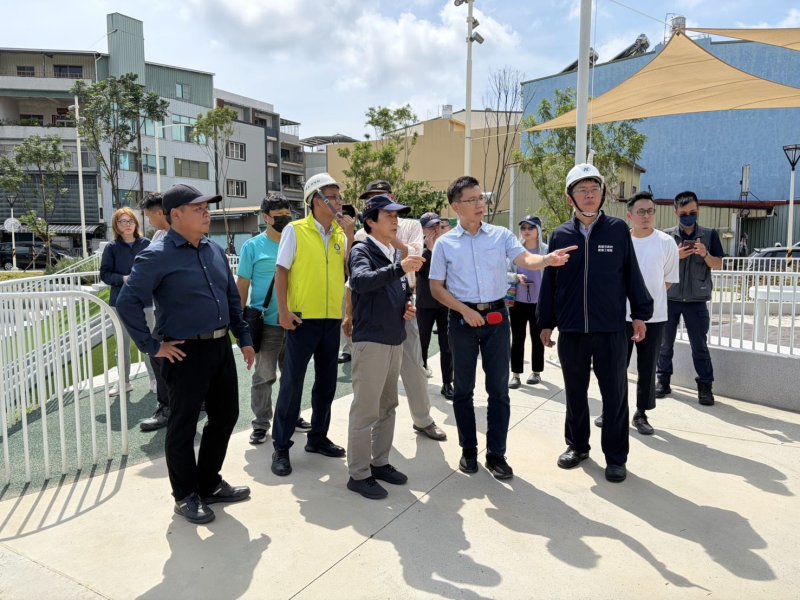 林欽榮副市長視察滯洪公園