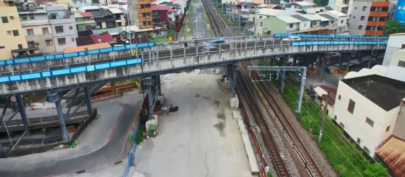 長榮鋼便橋空拍圖