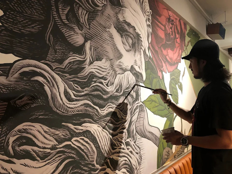 台北牆壁彩繪推薦 獨一無二手繪藝術 讓平凡牆面化身藝術傑作