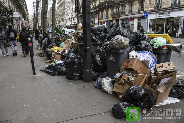 法國反年改罷工持續 巴黎街道堆「7600噸」垃圾飄腐爛惡臭