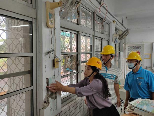 0403花蓮地震 臺南市教育局已完成受損校舍盤點及緊急處置 確保學生學習權益