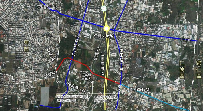 台南仁德區勝利路高架道路工程都市計畫變更 獲內政部審議通過
